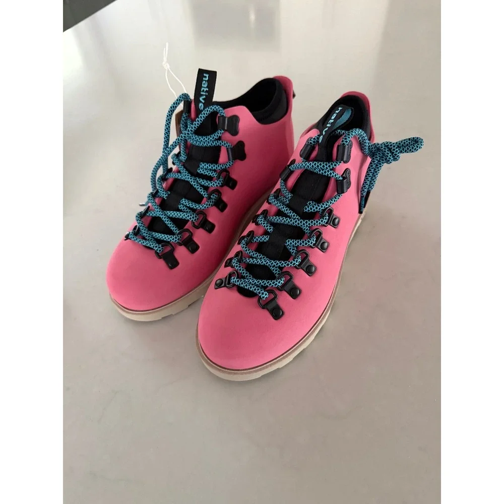 Native Fitzsimmons Citylite‎ Bloom Pink Waterproof Boots Womens 8 31106848-5716